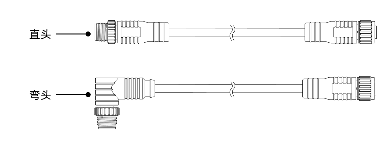 dc power extension cable connector type