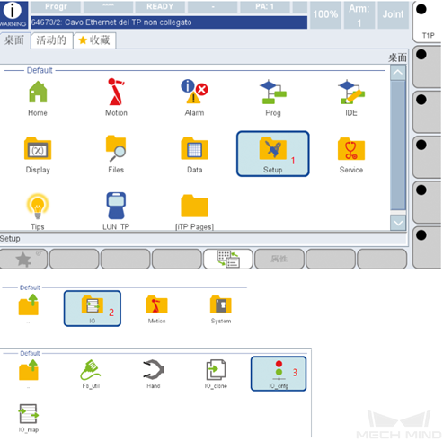 configure io 1