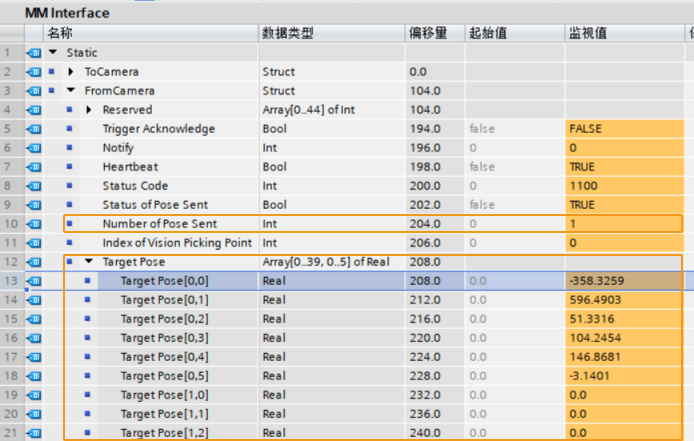 get visual point from vision 16