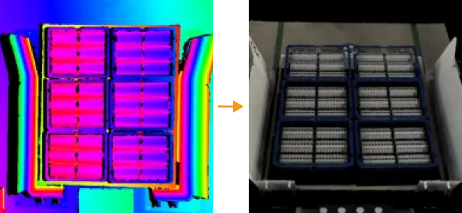 vision from depth map to point cloud