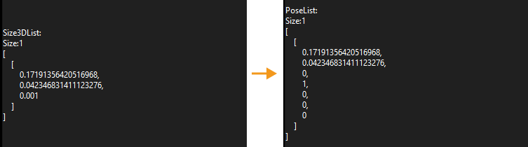 project 2 convert dimensions to pose