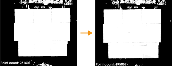 vision point cloud preprocess down sample result