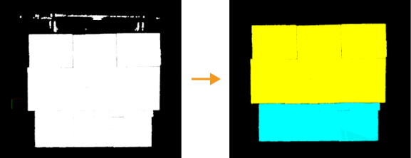 vision point cloud preprocess filter and cluster result