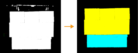 vision point cloud preprocess filter and cluster result