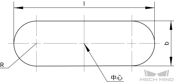 calc oblong hole center poses and axis lengths oblong hole