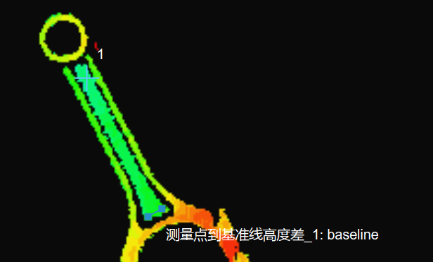 measure height differences points to baseline move point