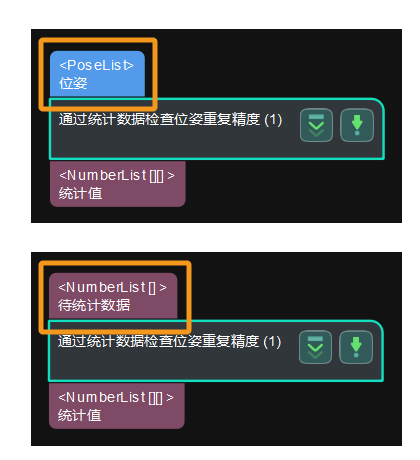 poses repeatability statistics input data type