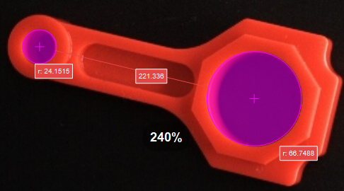 measure distances circles to circles measure result 1