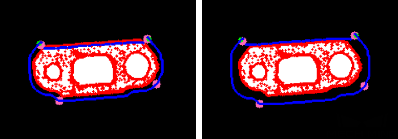 generate traj by contour erode kernal size 2