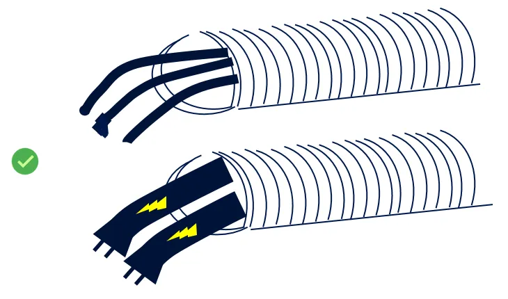 eth mounting camera cable isolation correct