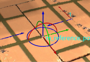 set reference pose by dragger