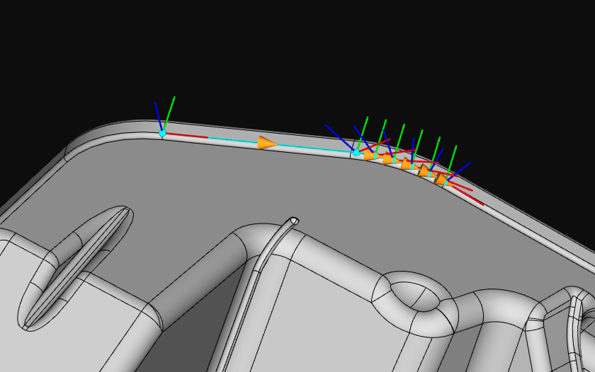 auto merge trajectory lines after picking