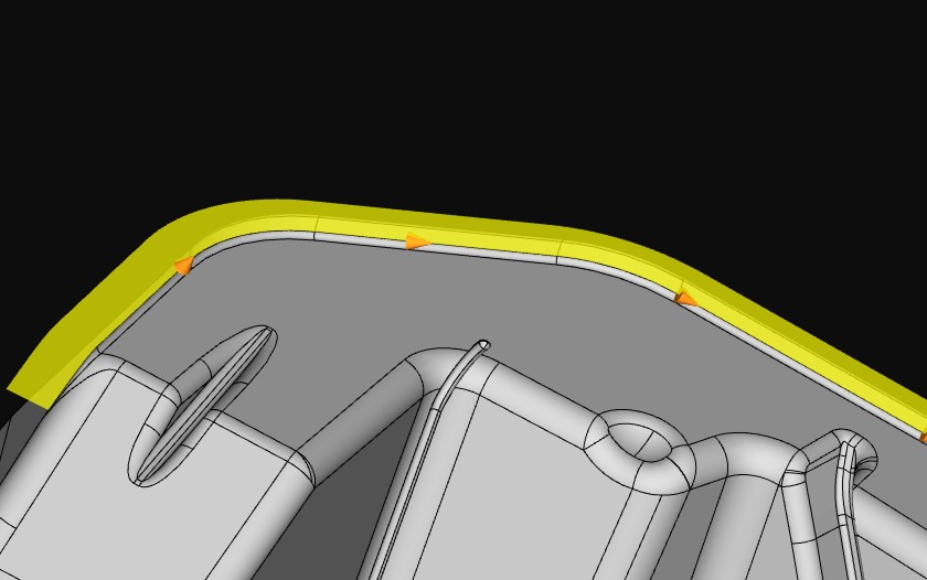 auto chain trajectory lines when picking